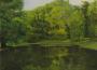 Pond at Pastorius Park, Oil on Gessoed Board, 9” x 12” (SOLD)